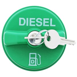 FIQAPJ 10591D Locking Fuel Cap Gas Cap Fuel Tank Caps Fit for Chevy Silverado Express C3500 K3500, Dodge Ram 3500 W350 D350, Ford F-250 E-350, GMC Sierra Savana, OE #9MGC791, MGC791, 10591