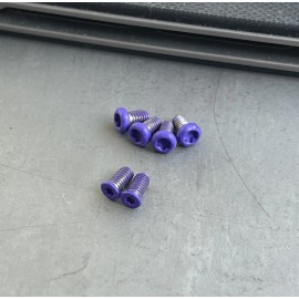 DH Purple Stainless Steel Torx Screws For Civivi Elementum Knife Scale Pocket Clip