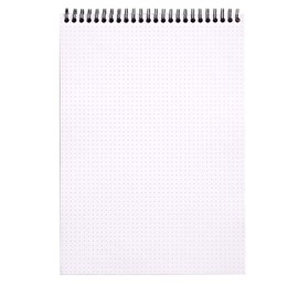 Black Rhodia Notepad 8.25X11.75 Double Spiral Dot Grid