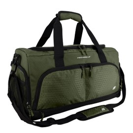 Ultimate Gym Bag 2.0: The Crowdsource Duffel Bag with 10 Compartments Including Water Resistant Pouch, Green, Medium (20"), Green, Medium (20")