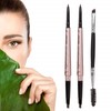 HeyBeauty Eyebrow Pencil with Brow Brush, Double Ended Eyebrow Pen,