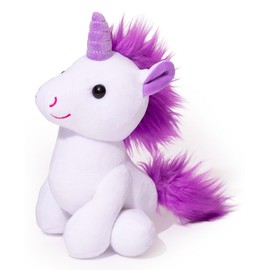 Plush Unicorn Stuffed Animal 7.5" - Stuffed Unicorn Plush - Girl Stuffed Animals - Unicorn Stuffed Animals for Girls - Unicorn Stuff - Unicorn Stuffy - Unicorn Plushies for Girls - Easter (White)