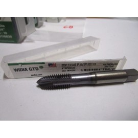 Widia Spiral Point Tap, M10-1.5, Plug, Metric Coarse, 3 Flutes, TiCN