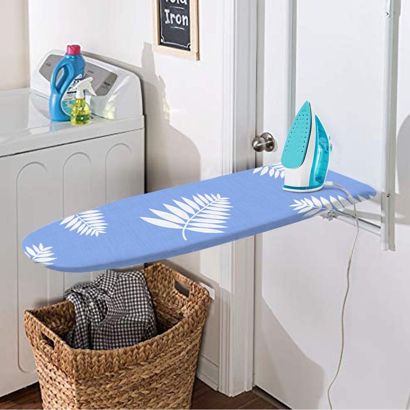 SheeChung 14x42 Inch Over-The-Door Ironing Board Replacement Pad/Cover,100% Cotton Iron