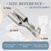 Innfeeltech Pack of 100 Non-Insulated Tin-Plated Spade Crimping Terminals, Connection