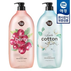 Shower Mate [Aekyung] Natural Body Wash 1.2kg x 2 - Yuzu x2 / 샤워메이트 [애경] 내추럴 바디워시 1.2kg x2개 - 유자 x2개