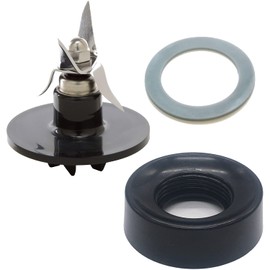 Blender Cutting assembly blade SPB-456-2B-MP with SPB-7CH-LR Blender Collar or Glass jar bottom and Gaskets,Compatible with Cuisinart SPB-10/ SPB-7/SPB-10CH (Cutting assembly blade+Collar, Black)