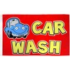 Car Wash Red Flag 3x5ft Poly - Perfect for businesses,