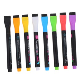 Operitacx Pcs Fluorescent Dry Erase Markers Magnetic Eraser Cap Low Odor for Office Classroom