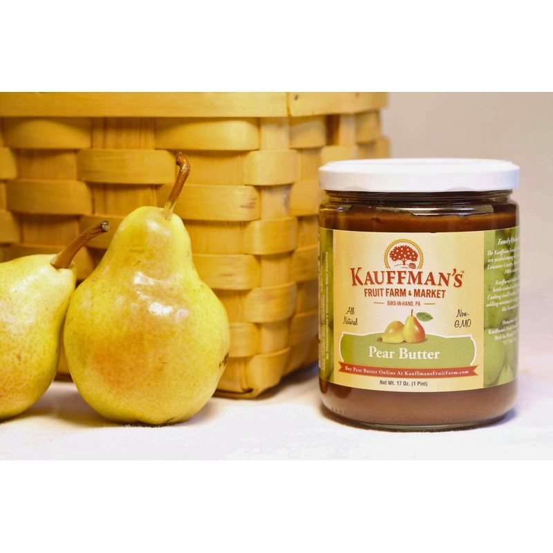 Kauffman Orchards Pear Butter Spread, 17 oz. Jar (Pack of