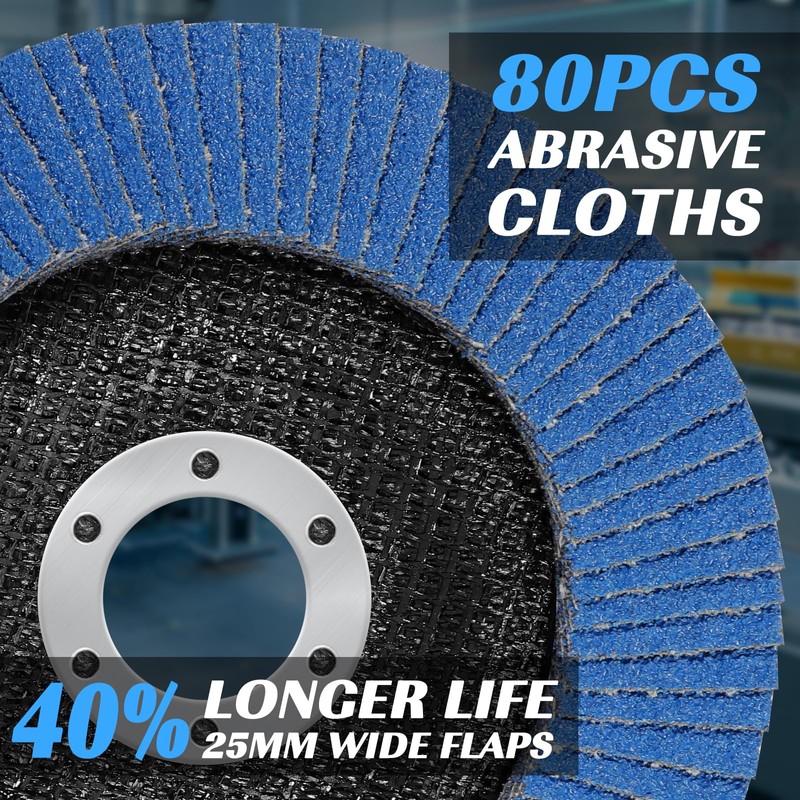Flap Discs 115mm 120 Grit Grinding Discs T29 for Angle