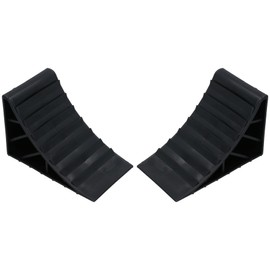 AB Tools 2 Pack Safety Wheel Chocks Blocks Car Trailer Caravan Horsebox Wedge