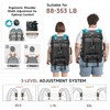 SWICKY Travel Backpack for Men, 50L Carry On Flight Approved