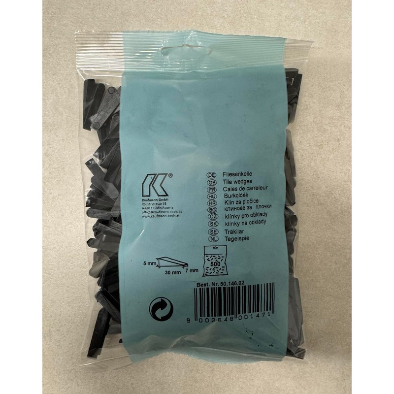 Kaufmann Tools 50.146.02 Plastic Tile Wedges 30 x 7 x