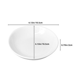 SHINEOFI 12Pcs Small Paint Mixing Palette – Round Color Mixing Trays for Acrylic, Watercolor & Oil Paints – Durable Mini Round Dishes for Artists, Students & Kids