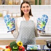 Bencailor 6 Pcs Lemon Kitchen Towels Oven Mitts and Pot