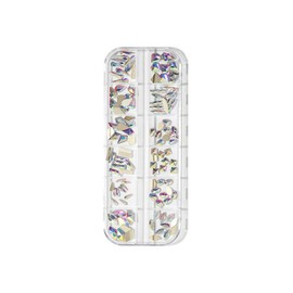 Nail full stone parts 12-piece set, 1 piece, transparent opal shape / 네일 풀스톤 파츠 12종 세트, 1개, 투명 오팔모양