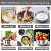 Wildone Mixing Bowls with Airtight Lids, 22 PCS Stainless Steel