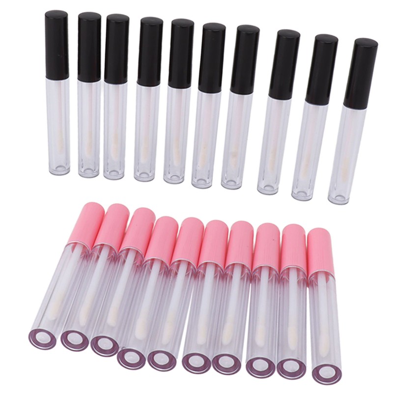 20pcs Empty Lip Gloss Tubes Containers Clear Mini Refillable Lip