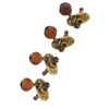 4 Pcs Ukulele Tuning Peg 2R 2L Metal Rosewood Elegant