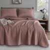 KASENTEX Purple Mauve Twin Size Quilt Bedding Set with Pillow-Shams,
