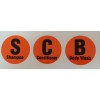 Unbranded Orange Bathroom Shampoo Conditioner & Body Wash Decals Stickers