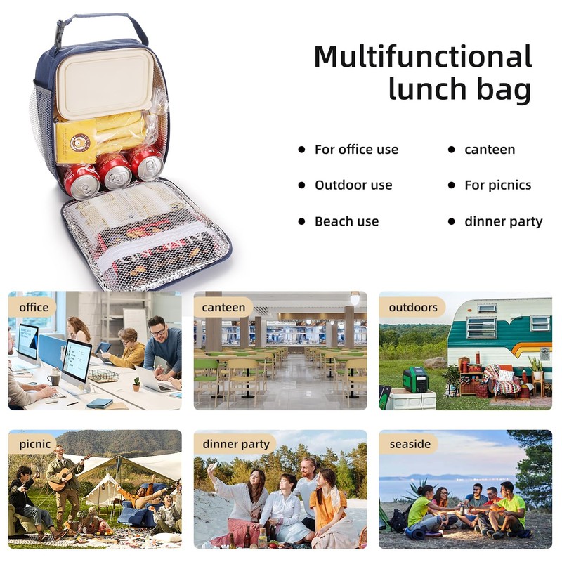 Lovoeo Lunch box Lunch bag for men women Insulated Lunchbox