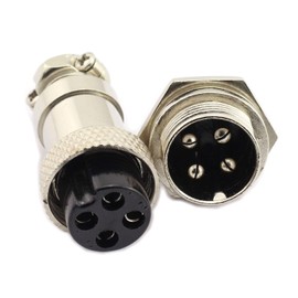 DGZZI 5Pairs GX16 4Pin macho hembra Circular Aviación Conector Enchufe 16MM Panel de alambre Conector de metal