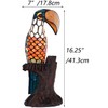 Bieye L10813 Toucan on Tree Trunk Tiffany Style Stained Glass