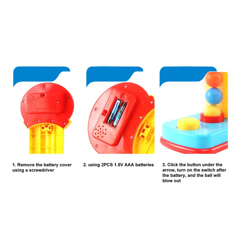 Pounding Ball Toy Colorful Early Educational Improve Flexibility Whack Hammer