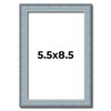 5.5x8.5 Frame Blue Picture Frame - Modern Photo Frame Includes