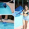 Pool Skimmer Net, Heavy Duty Leaf Rake Cleaning Tool, Fine