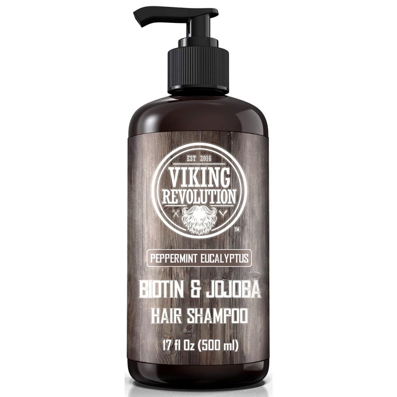 Viking Revolution- Champú Biotin para hombres - Champú de eucalipto