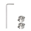 sourcing map 2pcs 7mm Drill Stop Collar Set Depth Stop,