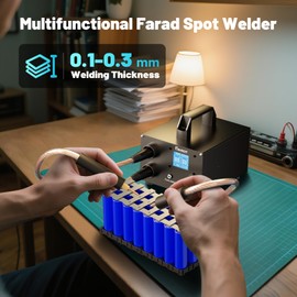 Dual Farad Spot Welder, Faiuot 250 Gears Adjustable 3000F Capacitor Battery Spot Welder with 1.8'' LCD Display,Portable Spot Welder for 0.1-0.3mm Nickel Strip Welding, Ideal for Battery Pack Making