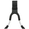 Hebie Unisex – Erwachsene Zweibeinständer 690, schwarz/Silber, 28"