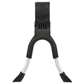 Hebie Unisex – Erwachsene Zweibeinständer 690, schwarz/Silber, 28"