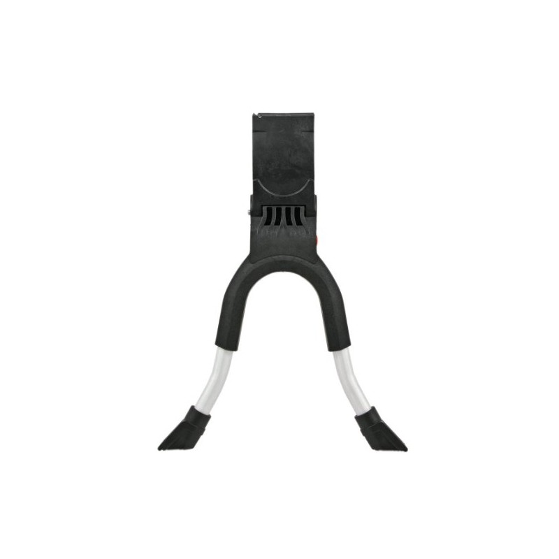 Hebie Unisex – Erwachsene Zweibeinständer 690, schwarz/Silber, 28"