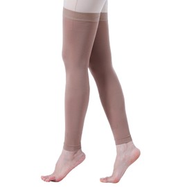 SKIN-XXXXL EVOPLECI Thigh High Compression Stocking Footless - 1Pair, Thigh-Hi Leg Compression Sleeves Unisex, 15-20mmHg Gradient Compression with Silicone Band, for Post-Thrombotic Syndrome and Chronic Venous Insufficiency Edema, Swelling