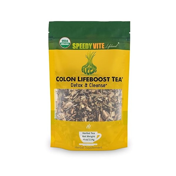 SpeedyVite Colon LifeBoost Tea Detox and Cleanse - Organic Pu'er
