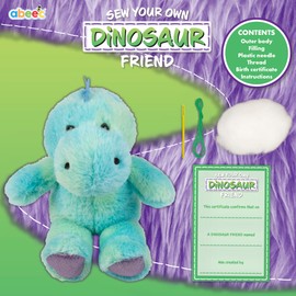 abeec Sewing Kit for Kids, Sew Your Own Dinosaur, Craft Kit for Boys and Girls Perfect for Kids Aged 8 and Above, Ultimate Craft Kit for Kids with Everything Included