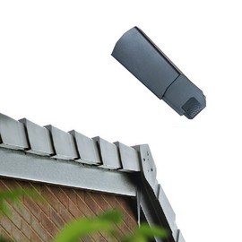 Klober Dry Verge Grey Left Hand Units - Plastic Roof Line End Cap for Gable/Apex