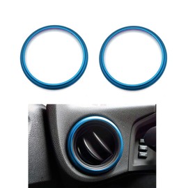Thor-Ind 2pcs Car AC Air Outlet Cover Trim Air conditioning Air Vent Outlet Decorative Ring Stickers For SUBARU BRZ Scion FR-S Toyota 86 GT86 2012-2018 (Blue)