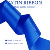 Blue Satin Ribbon, 3 Inches x 25 Yards Solid Solid