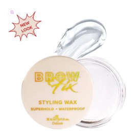 Cera Fijadora Brow Fix Wax De Cejas Italia Deluxe + Lapiz Retractil Ivy |Kit de Cejas Efecto Laminado de Larga Duracion (LIGHT BROWN)