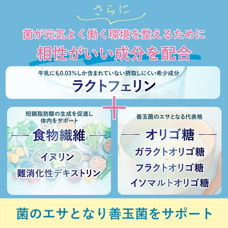 菌トレ習慣 ビフィズス菌 乳酸菌 オリゴ糖 ラクトフェリン サプリメント タブレット 3個セット