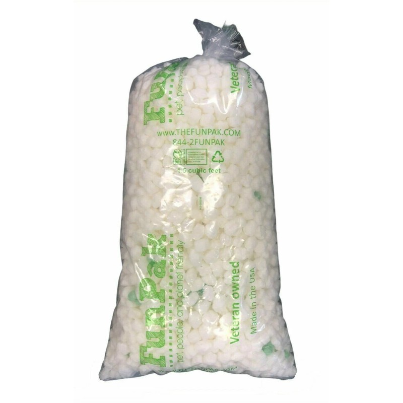 Storopack FunPak Packing Peanuts Puffy White Clouds 1.5 cu ft