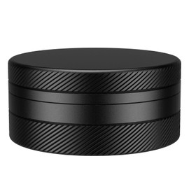 Aufew Small Pill Case, Durable Metal Pill Box, Airtight & Waterproof for Travel and Daily Use, Portable Vitamin Holder for Pocket, Purse - Black