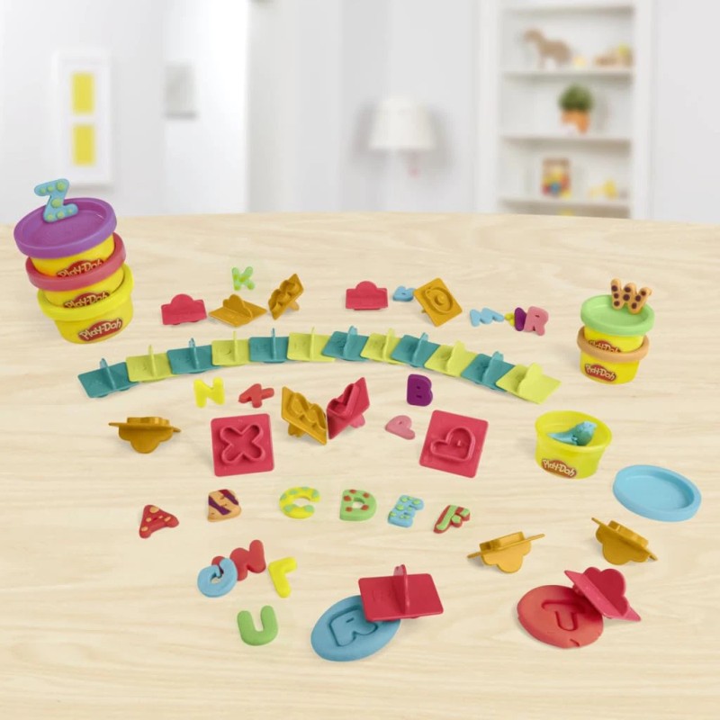Play-Doh Play Doh Fundamentals 26 Letter Stampers and 6 Colors