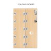 Bifold Door Hardware Set, with 36” Track, Aluminum Sliding Cabinet